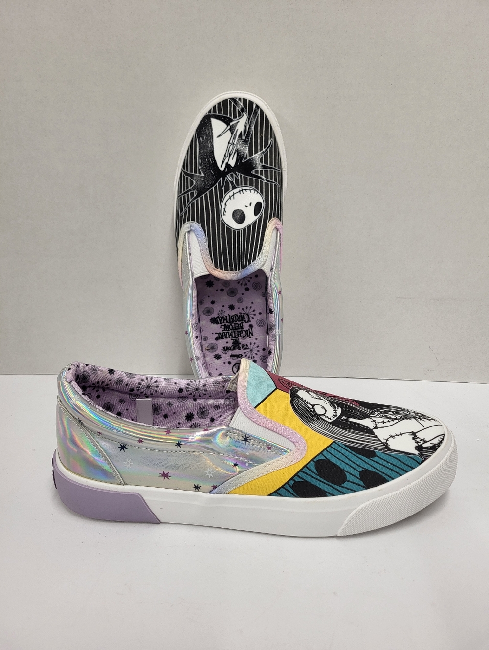 Disney Nightmare Before Christmas Low Top Slip-On Women Sz 7 Sneakers Ground Up